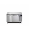 Afinox Stainless steel freezer workbench 2 Doors | R290 | SPRING 702 I / A BT | 130x70x (H) 90 cm