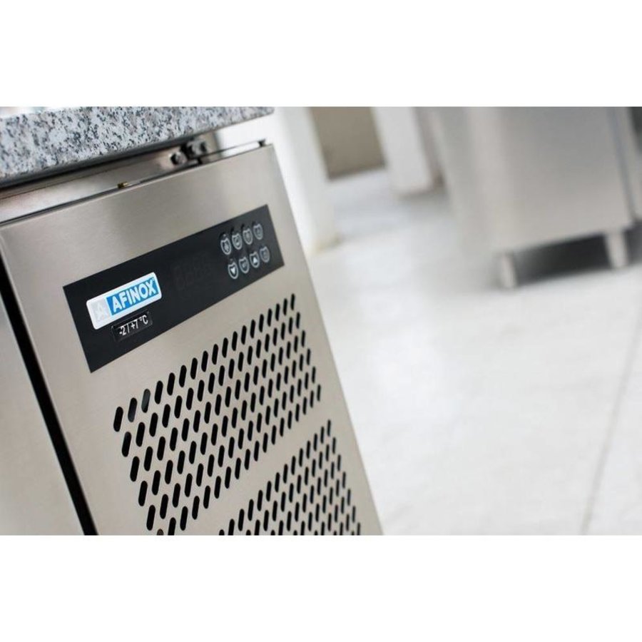 Établi de congélation en acier inoxydable | 2 portes | R290 | PRINTEMPS 702 I/A BT | 130x70x(H)90cm