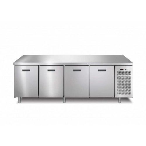  Afinox Freezer workbench | 4 Doors | 218.2x70x (h) 90cm | With or without worktop 