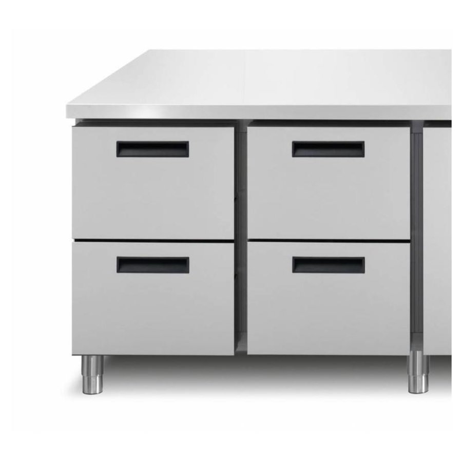 Freezer workbench | 4 Doors | 218.2x70x (h) 90cm | With or without worktop