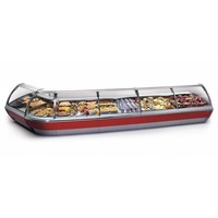 Illuminated Refrigerated Display Counter | MAJOR 1955 VCA | 195.5x118.5x(H)133cm