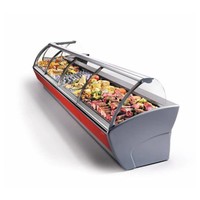 Illuminated Refrigerated Display Counter | Oscartielle MAJOR 1330 VCA | 133x118.5x(H)133cm