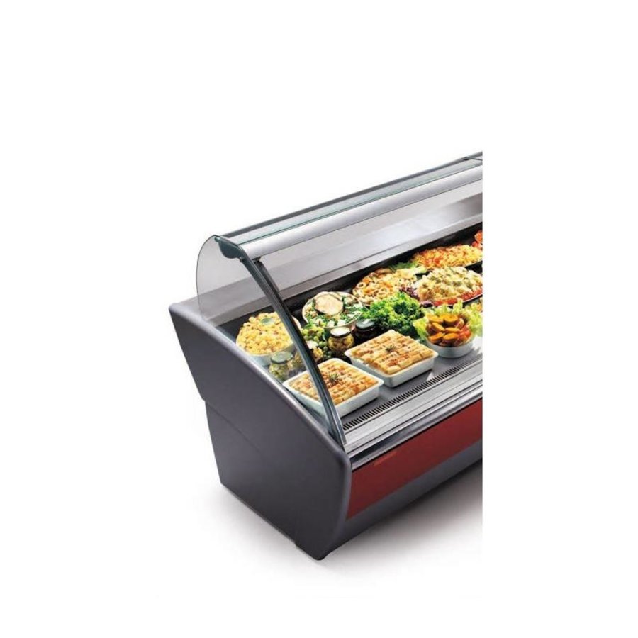 Illuminated Refrigerated Display Counter | Oscartielle MAJOR 1330 VCA | 133x118.5x(H)133cm