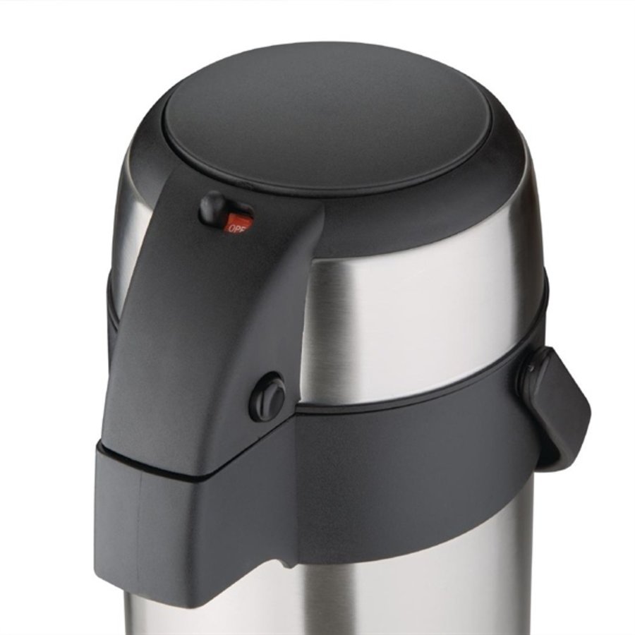 Thermoskanne mit Pumpe | 3L | Warmes Wasser