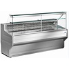 HorecaTraders Kühltheke | +4° bis +6° | Gekühltes gerades Glas | 2000 x 800 x (H) 1220 mm