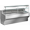 HorecaTraders Refrigerated display counter | +4° to +6° | Chilled Right Window | 2000x800x (H) 1220mm
