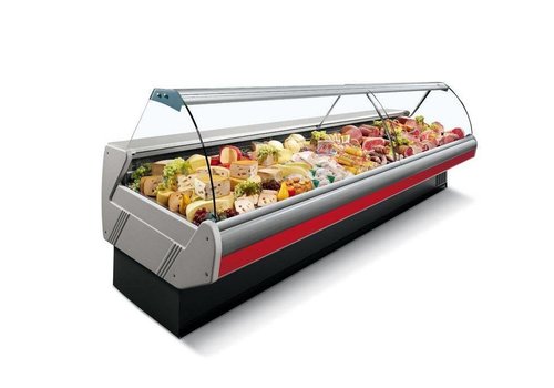  Arneg Refrigerated Display Counter with Lighting | Marble Worktop | DALLAS/3 VC 2500 | Arneg | 258x114.5x(H)125.6cm 