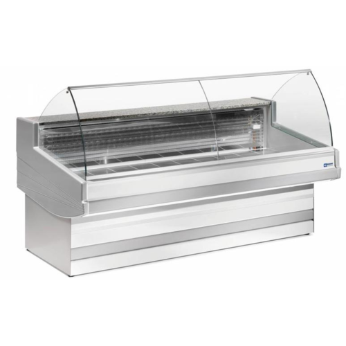  HorecaTraders Counter Elegance Plus | Curved Glass | 3 Formats 