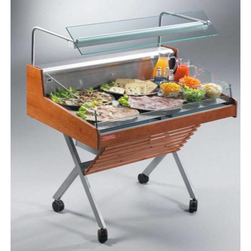  Oscartielle Refrigerated Counter With Glass Structure | Self Service | Ready to plug | 126.2x84x (H) 90.5 cm 