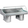 HorecaTraders Vitrine Toonbank Vis | Werkblad Graniet | Gekoeld 0 / +2 ºC | 150x119,5x(h)117,5cm