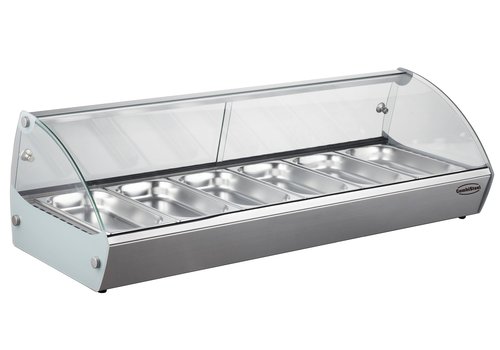  Combisteel Warming display case 6x 1/3 GN | 1190x395x270 (h) mm 