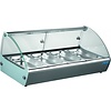 Saro Warming display case | 6x 1/3 GN | stainless steel