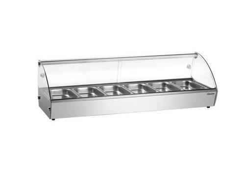  Bartscher Vitrine chauffante | 1135x420x335(h)mm | 6x 1/3 GN 