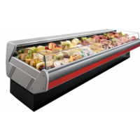 Kühltheke Selbstbedienung | Marmorarbeitsplatte | DALLAS/3 VC 1250 | 133x115x(H)89cm