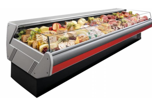  Arneg Comptoir réfrigéré Libre-service | Plan de travail en marbre | DALLAS/3 VC 1250 | 133x115x(H)89cm 
