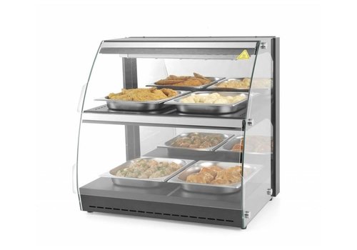  Hendi Quartz warming display case | 625x467x (H) 650mm | 4x GN 1/2 
