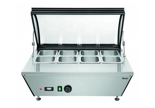  Bartscher Warming display case | 765x610x (H) 330mm | 8x 1/6 GN 