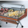Oscartielle Vitrine réfrigérée avec structure en verre bombé | Libre-service | Prêt à l'emploi | 126,2 x 84 x (H) 110 cm