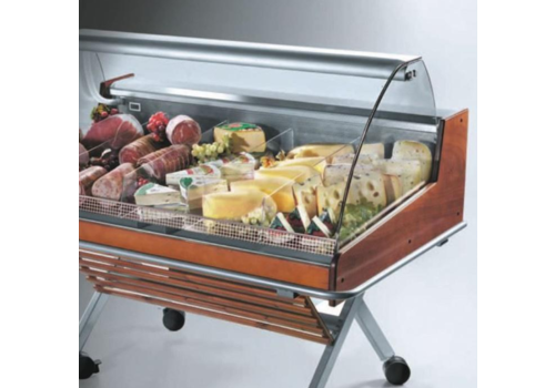  Oscartielle Cooling Counter With Curved Glass Structure Self Service | Ready to plug | 126.2x84x (H) 110 cm 