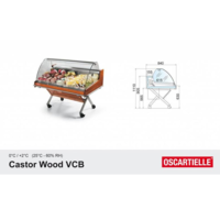 Cooling Counter With Curved Glass Structure Self Service | Ready to plug | 126.2x84x (H) 110 cm