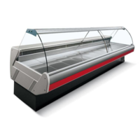 Refrigerated Display Counter with Lighting | Marble Worktop | DALLAS/3 VC 1250 | 133x114.5x(H)125.6cm