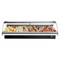 Refrigerated Display Counter with Lighting | Marble Worktop | DALLAS/3 VC 1250 | 133x114.5x(H)125.6cm