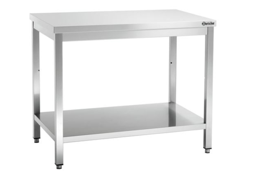  Bartscher Stainless steel work table without splash edge | 70 cm deep | 5 formats 