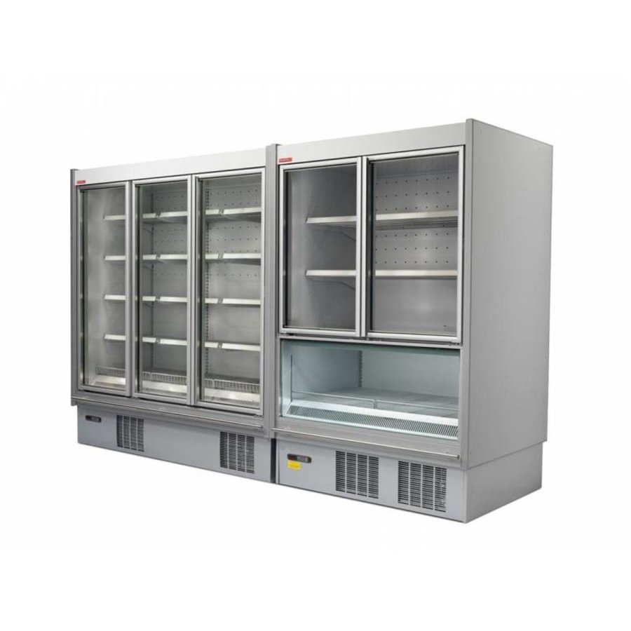 Wall freezer | Glass Revolving Doors | Plug and play (2 formats)