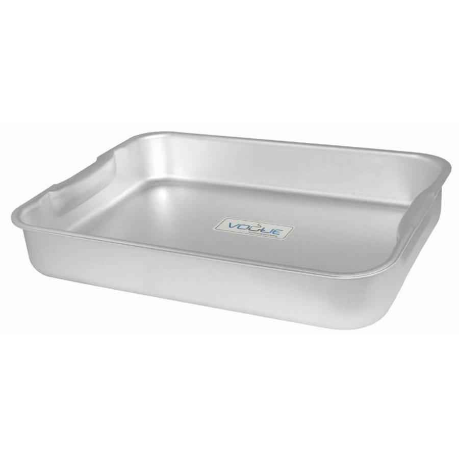 Aluminum roasting tray, 61x45.5 cm.