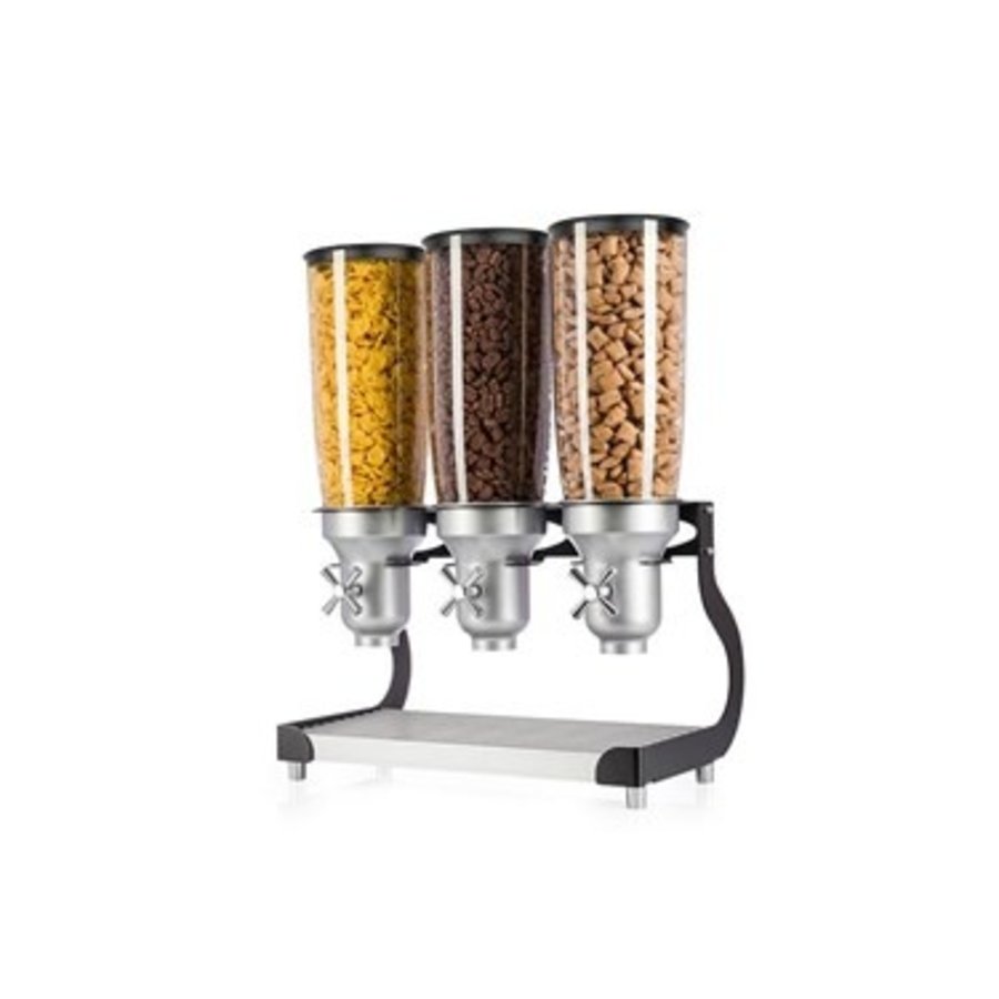 Distributeur de céréales pour petit-déjeuner | 3 x 5 litres | Détaché