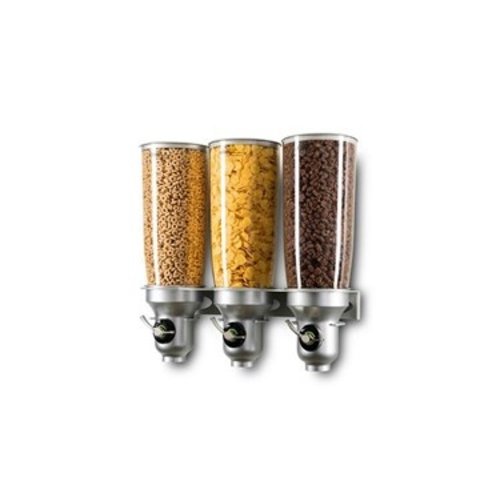  IDM Dispensers Distributeur de céréales pour petit-déjeuner | 3 x 5 litres | Montage mural 