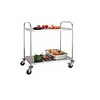 Combisteel Chariot de service en acier inoxydable avec 2 étagères 86x54x94(h)