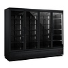 Combisteel Kühlschrank 4 Glastüren | 2025 Liter | Edelstahl | Schwarzes Interieur + Exterieur