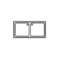 Évier avec meuble bas | acier inoxydable | 120(l)x60(l)x90(h) cm | 3 types
