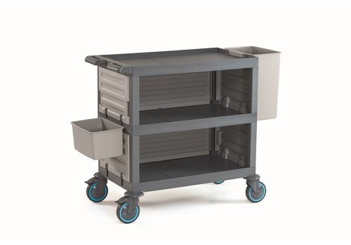  Combisteel Chariot de débarras | 140(l)x53(p)x99(h) cm | Capacité de charge : 200 kg 
