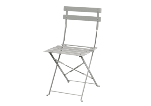  Bolero Steel Chairs Gray | 2 pieces 