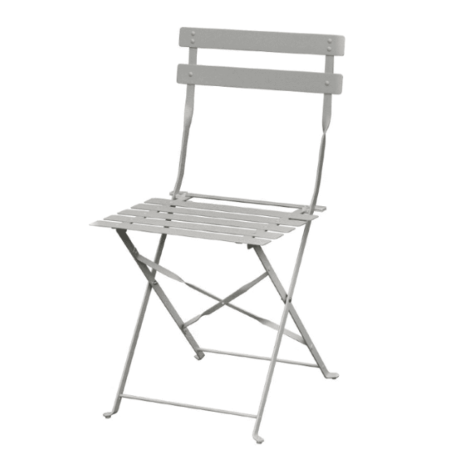 Steel Chairs Gray | 2 pieces