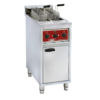 HorecaTraders Electric fryer 2x 10 liters | On cupboard