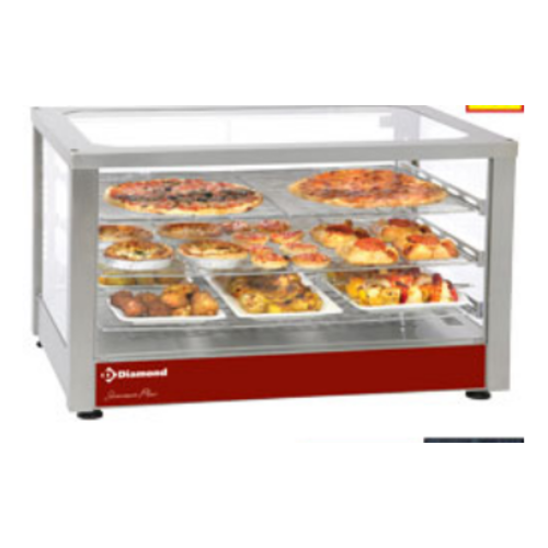  HorecaTraders Vitrine chauffante | 3 grilles 