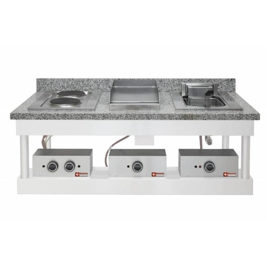 Friteuse électrique encastrable | 1 bidon de 10 litres