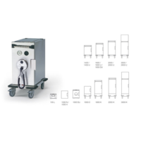 Chariot chauffant Thermoport 1400 U | Convient pour GN 1/1 20cm | 49,2x76,9x79,3cm | Disponible avec CHECK