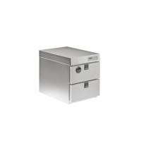 Thermomat 2 tiroirs GN 1/1 | Fil à température centrale | 0,83 kW | 448x691x554mm