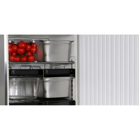 Storage refrigerator stainless steel | 583 liters | Suitable for 1/1GN | 75x75x(H)187/193 cm | Left or right turning door