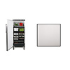 Rieber Stock fridge stainless steel | 583 Liter | Suitable for 1/1GN | 75x75x (H) 187/193 cm | Left or Right Hinged Door