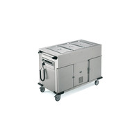 Camion de transport de nourriture | Armoire chauffée/Armoire refroidie | Plateaux chauffants supplémentaires ci-dessus | 131,4x68x(H)90 cm