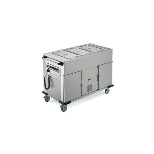  Rieber Food transport trolley Heated Cabinet / Cooled Cabinet Extra warming trays Above | 131.4x68x (H) 90 cm 