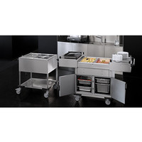 Food transport trolley Heated Cabinet / Cooled Cabinet Extra warming trays Above | 131.4x68x (H) 90 cm