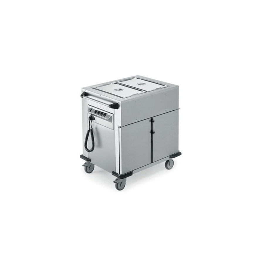 Camion de transport de nourriture | Armoire chauffante | Plateaux chauffants supplémentaires ci-dessus