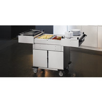 Food Transport Trolley | Heated Cabinet | Extra Warming Trays Above