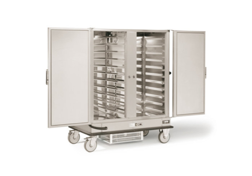  Rieber Double Refrigerated Banquet Trolley | 2 x 2/1 GN | 600W | 1487x843x (H) 1755mm 